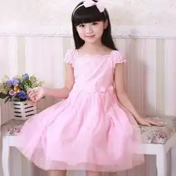2015夏季新款连衣裙甜美泡泡袖女童连衣裙纯棉连衣裙中大童连衣裙