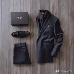 男士,黑西装黑衬衫,酷酷即视感
