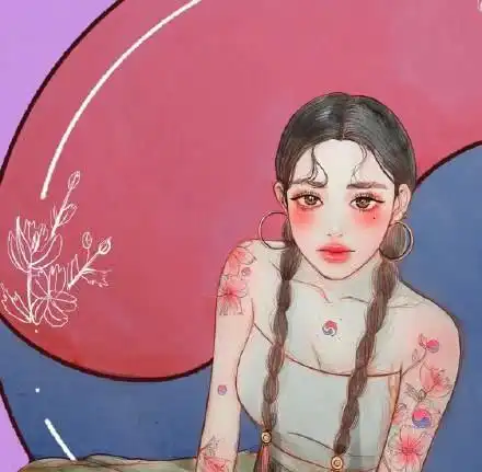 插画师用丰富的色彩将女性描画得非常内外兼修,美得不得了