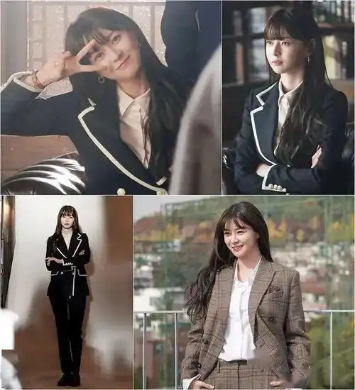 宋茜渣女衬衫,梨泰院绿茶西装,春装穿搭太赤激了