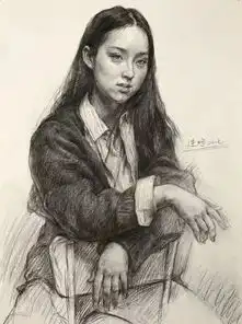 素描头像各角度女青年素描头像解析......
