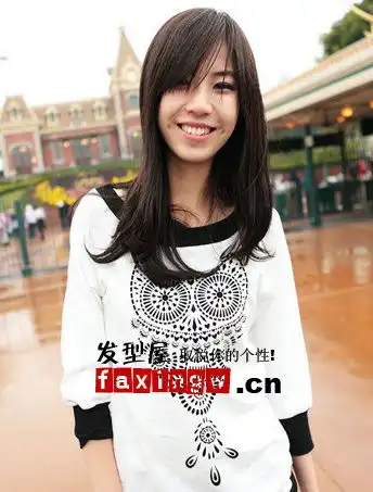 10款靓美直发打造甜美小女生6女生直发发型发藏网