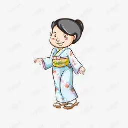 手绘日本女人矢量素材图片免费下载高清psd千库网图片编号10436245