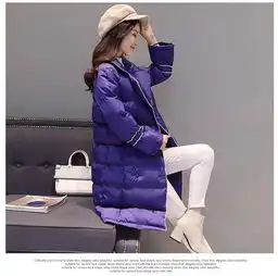 2017韩版修身中长款棉衣女加厚面包服学生冬季外套女羽绒棉服棉袄