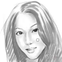 painter教程手绘女孩头像素描