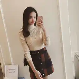 温婉淑女针织毛衣穿搭,优雅有气质