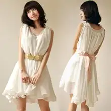 春装2012新款纯色雪纺连衣裙春款仙女韩版女装夏季背心裙子