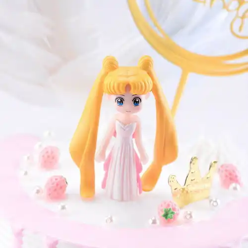 美少女战士盲盒公仔玩具玩偶手办可爱少女心娃娃女孩车载蛋糕摆件
