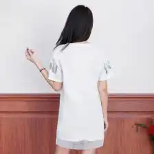 运动风t恤女中长款