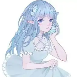 长发清新动漫女生头像