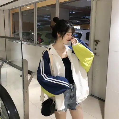 夏季薄外套女ins学生防晒衣韩版宽松bf原宿风2020年新款棒球服潮