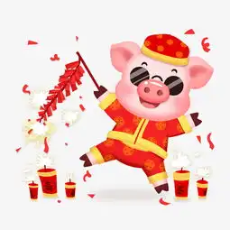 2019己亥新年唐装猪图片素材其他格式下载动漫人物大全