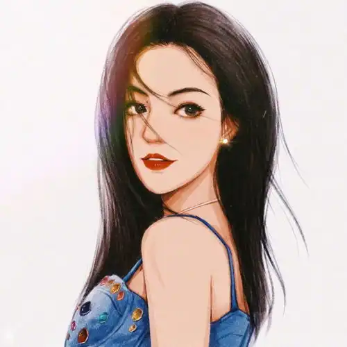 手绘头像丨哦莫是心动的感觉