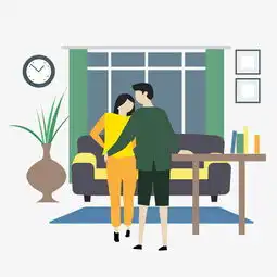 房间里拥抱的男女图片素材其他格式下载动漫人物大全