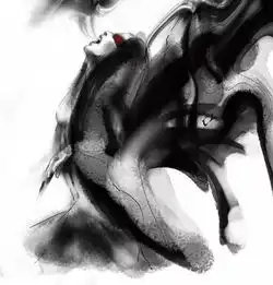 如此霸气的水墨竟出自一位女插画师
