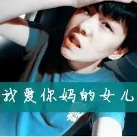 qq头像上面写着我爱你妈的女儿