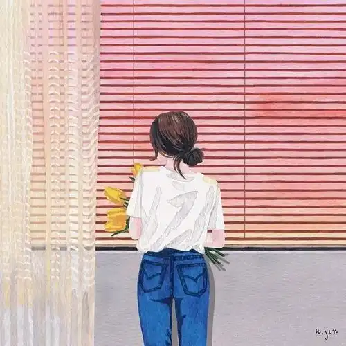 ins上超养眼的清新治愈孤独插画,想换头像的来