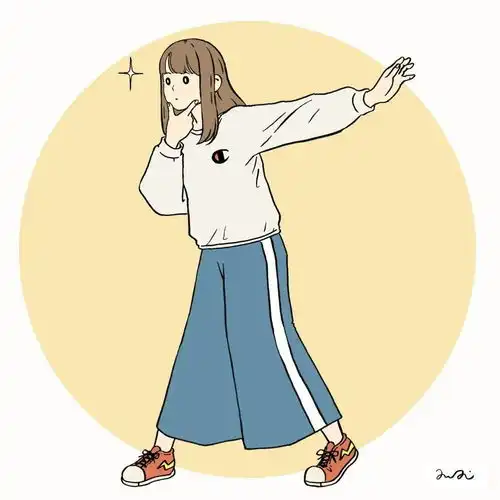 画笔下甜美女孩,可爱萌萌,甜度刚刚好,做头像合适不过