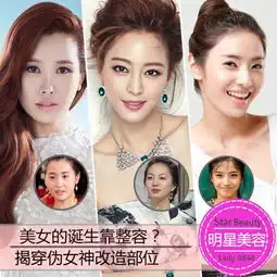 美女的诞生靠整容揭穿伪女神改造部位