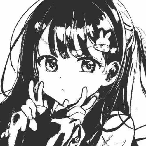 黑白动漫女头