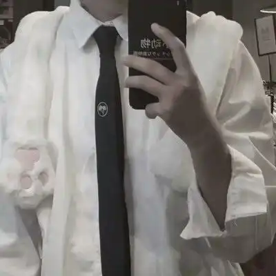 衬衫男头像半身控男生部位头像白衬衫