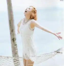 韩国女团少女时代清新海滩大片靓丽风光