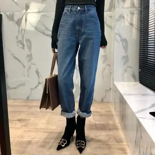 微胖女生穿牛仔裤,请注意三不要