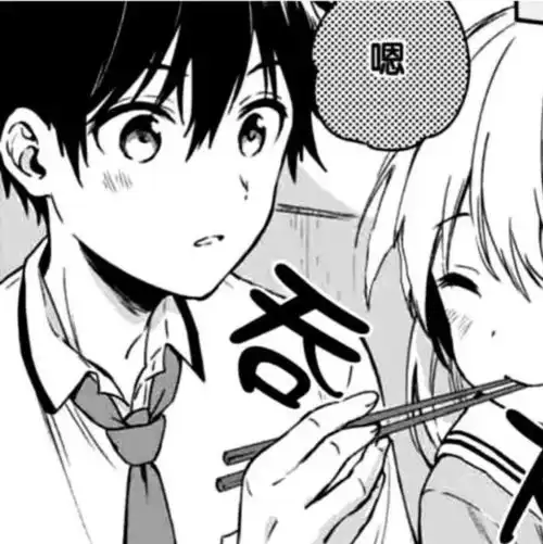 满屏黑白漫画风动漫情头