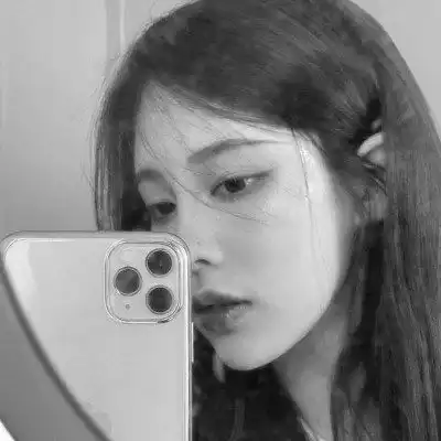 黑白头像女唯美高清图片
