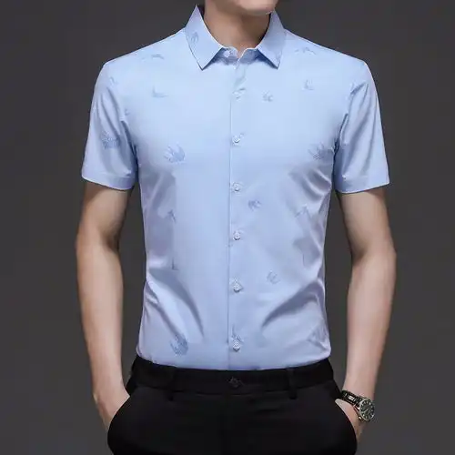 男士牛仔衬衣工作服