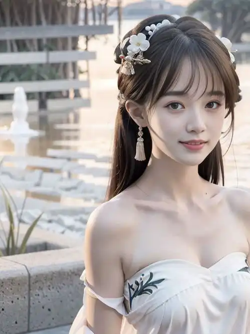 绝美抹胸汉服小仙女甜美写真