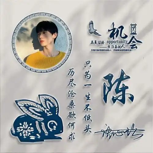 十二生肖简约个性签名头像