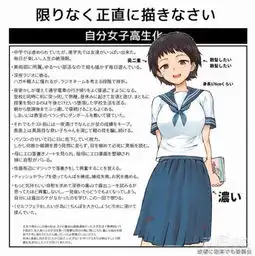 宅男画出自己变成女高中生的样子几乎都是美少女