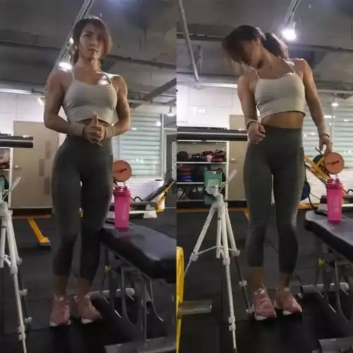 32岁健身女私教,产后很快练出完美臀腿曲线,备受学员追捧