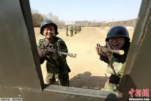 韩国女学生军训用报废枪