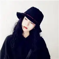 戴渔夫帽女生头像微信头像图片大全