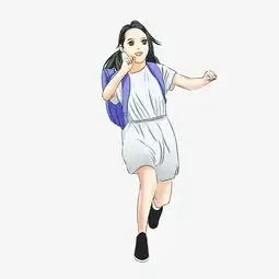 小学生开学日白色女孩手绘q版图片素材其他格式下载动漫人物大全