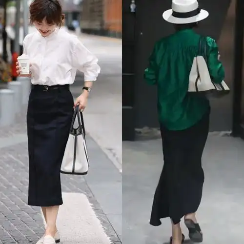 40女人半裙穿搭春夏一半休闲,一半优雅,既松弛又有韵味