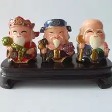 挚鑫陶瓷聚财保平安公仔汽车内饰品办公小摆件8091312cm三代福禄寿三仙翁罩我组合摆件怎么样,好不好