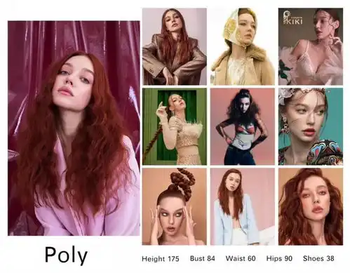 超级魅力优质外国女模特poly引领潮流