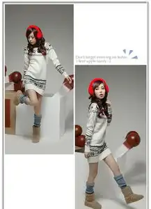 2012新款韩版女士毛衣圣诞新款小鹿雪花图案修身毛衣jy13336价格厂家图片
