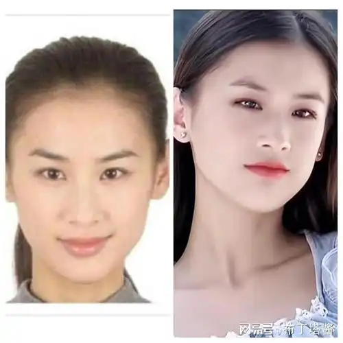 20位女明星证件照对比,谁的差距大,谁又是真正的天生丽质