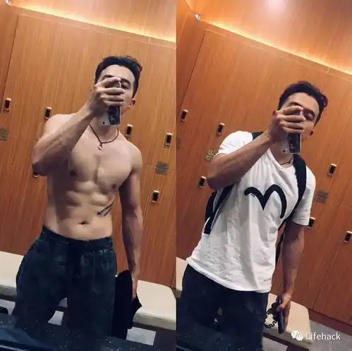男生腹肌帅了不起啊了不起