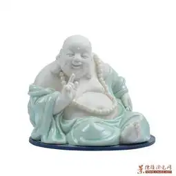 办公室装饰摆件瓷器工艺人物雕塑可定制批发大图片