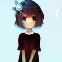 蓝色为主的女生动漫头像