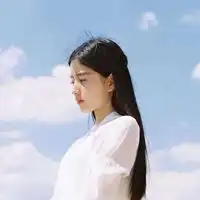 唯美少女图片头像侧面甜美可爱少女侧面头像