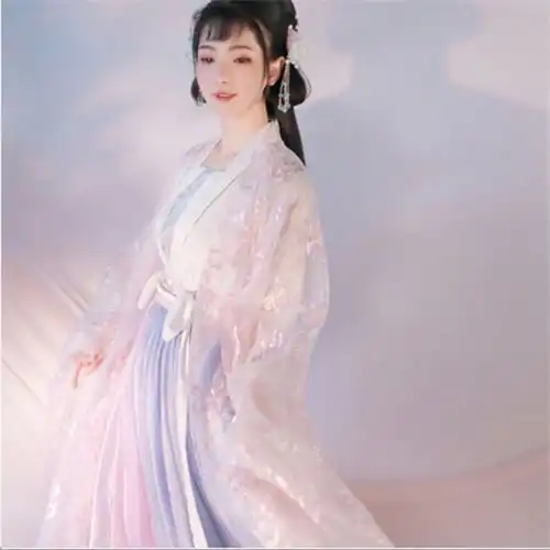 汉服女襦裙广袖中国风仙气飘逸古风婉娘汉服学生汉元素古装超仙夏