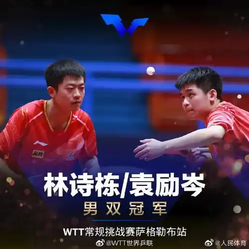 wtt常规挑战赛萨格勒布站收官海南乒乓球小将林诗栋获男双冠军