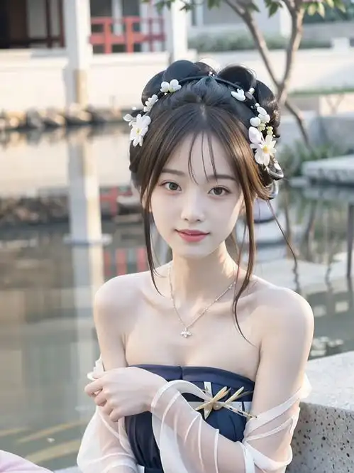 绝美抹胸汉服小仙女甜美写真
