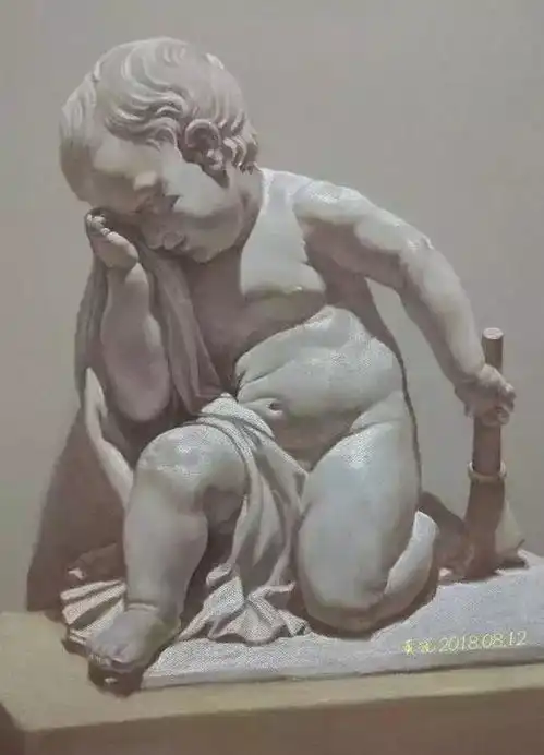 不同风格素描头像欣赏
